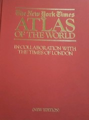 Atlas of the World New Edition Hardcover Book New York Times, 1983- Jacket Fair