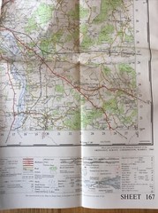 1960 Ordnance Survey One Inch Seventh Series Map 167 Salisbury (incl Netheravon