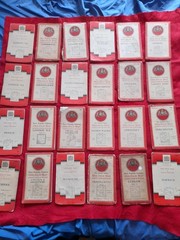 Job lot of 24 vintage Ordnance survey maps Paper backed one inch