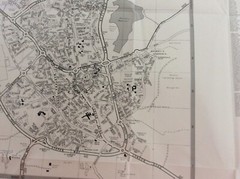 RUGBY Daventry Weedon Bec street map with index black/white fold out