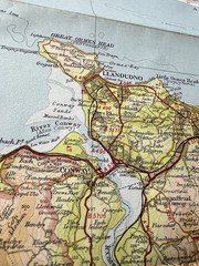 Bartholomew Map North Wales Snowdonia Vintage 70s 1971 Paper ½” Free Post UK