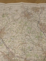 Ordnance Survey Luton & Hertford Map Sheet 166 1974 OS First Series 1:50,000
