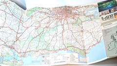 2x Vintage Shell Touring Road Maps England & Scotland – Pre‑Motorway c.1940s
