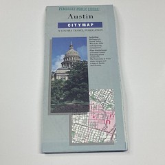 H.M. Gousha Austin City Map Folded Street Map Texas