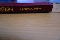 Bartholomew Road Atlas Britain New Edition Revised 1984 Leather cover
