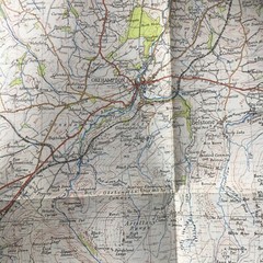 Vintage Ordnance Survey One Inch Paper Map, of Okehampton, No. 175, 1946