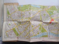 Vintage Geographers Map Of London With Postal Districts & Index To Streets