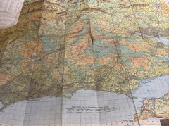 NEW FOREST – Cloth ORDNANCE SURVEY TOURIST MAP 1966 Poole Totland Southampton