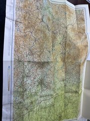 WEST RIDING Leeds York Burnley Halifax Bartholomew Half Inch Map Sheet 32 1967
