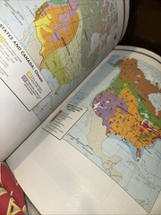 World Atlas For Intermediate Students Texas Student Edition Desk Vintage School