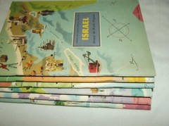 American Geographical Society Around The World Booklets Set 6 w/Stickers 1957-60
