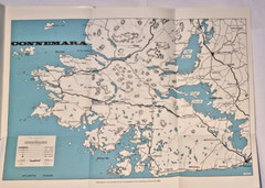 1965 tourist map of Ireland & 2 old guide books Galway & Connemara with maps