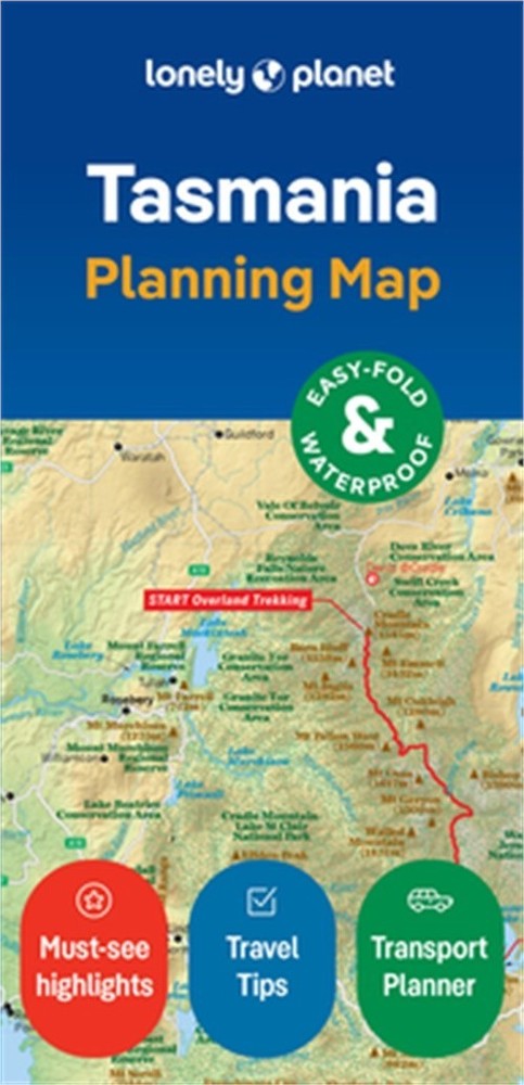 Lonely Planet Tasmania Planning Map (Sheet Map, Folded)