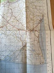 1963 Ordnance Survey One Inch Seventh Series Map 184 Hastings (incl Ashford )