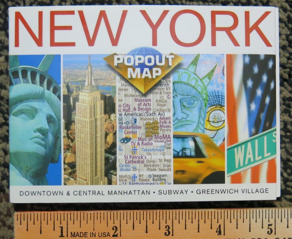 New York Pop Out Special Edition Double Folded Map 2004