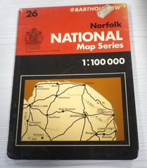 Vintage Bartholomew’s 1:100 000 National Series No. 26 NORFOLK