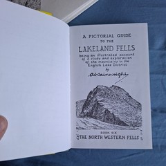 A Pictorial Guide to the Lakeland Fells Book 2x books north western & southern