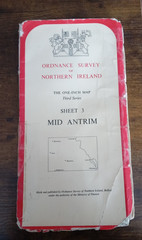 Ordinance Survey Of Northern Ireland Sheet 3 Mid Antrim 1971. T3