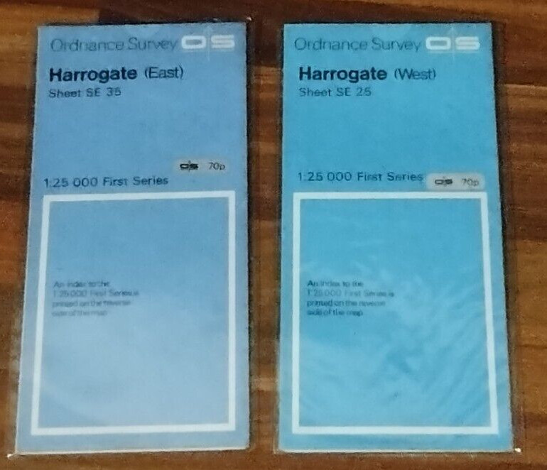 Ordnance Survey Harrogate West and East Sheet SE 25