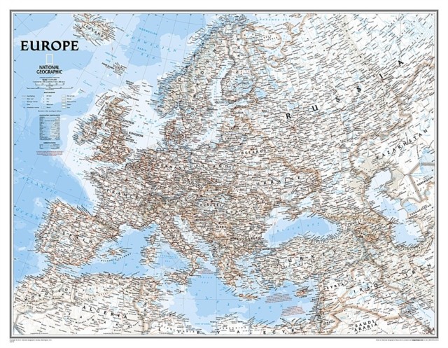 Europe Classic enlarged laminated by National Geographic Maps 9780792292951