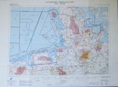 German Aeronautical Chart-Hamburg- 1:500,000-1997 Air, Aero Map- Sylt, Groningen
