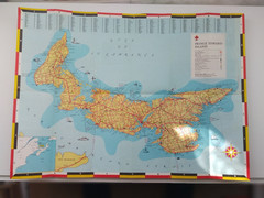Vintage Official Road Map & Tourist Guide – Prince Edward Island 1968