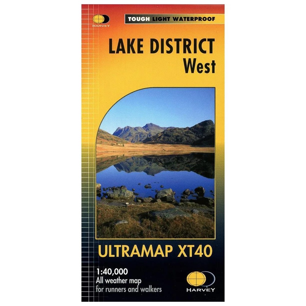 Pocket Size Map Lake District West Mini XT40 Waterproof For Walkers Runners