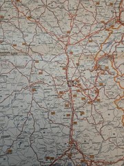 Vintage 1981 GPL Carburant Map Total Totalgaz France LPG Station Directory RARE