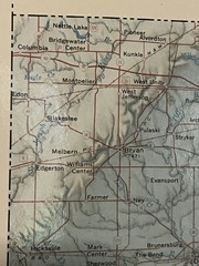 Ohio Shaded Relief Laminated Wall Map by Raven Maps & Images, 1991, 47″ x 44″