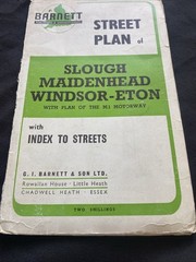 Barnett’s Street Plan with Index 1970’s – Slough Maidenhead Windsor Eton (1301)