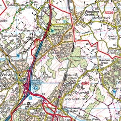 (G61) Map of St. Albans AL Postcode Sectors, Poster of St. Albans Postcodes