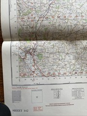 Vintage 1961 OS War Office Map Of Hereford & Ross On Wye