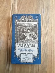 1936 Ordnance Survey One Inch Fifth Edition Map 96 Hertford And Saffron Walden