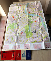 London Geographia vintage map, Circa 1970s