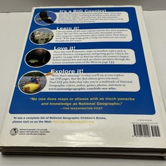 National Geo. United States & World Atlas for Young Explorers Kids- Jacket Flaws