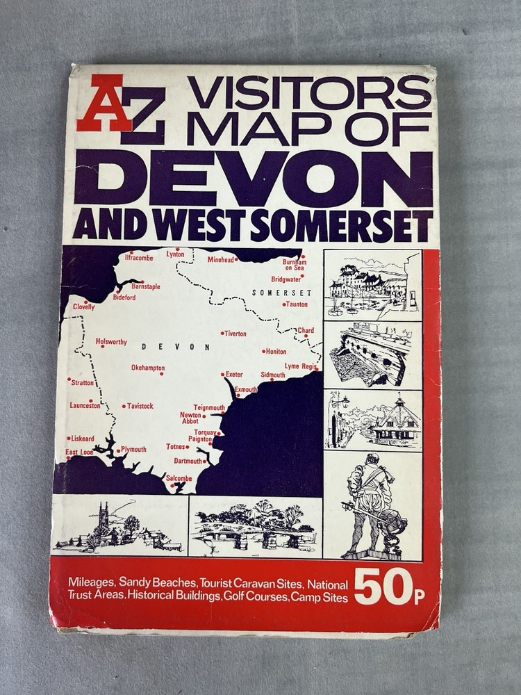 Devon and West Somerset – Edition 7 – A-Z Visitors Map – Geographers’ A-Z Map