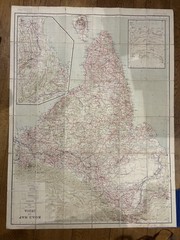 Road Map of India – 1″ = 50 miles – 1939 – single cloth sheet, excellent cond.