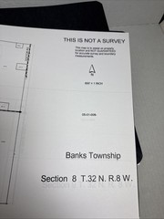 lot of 15 Complete Copies Of Northern Michigan Township Section Maps 80’s? 11×17