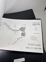 lot of 15 Complete Copies Of Northern Michigan Township Section Maps 80’s? 11×17