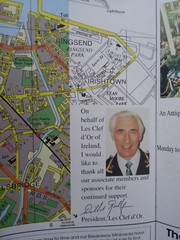Vintage MAP & GUIDE of DUBLIN & IRELAND 1994. Attractions. Horse Racing Fixtures