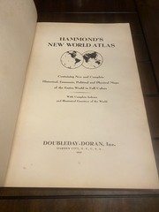 *Rare* 1937 Hammond’s New World Atlas – Doubleday Doran XLG Edition W/World Map