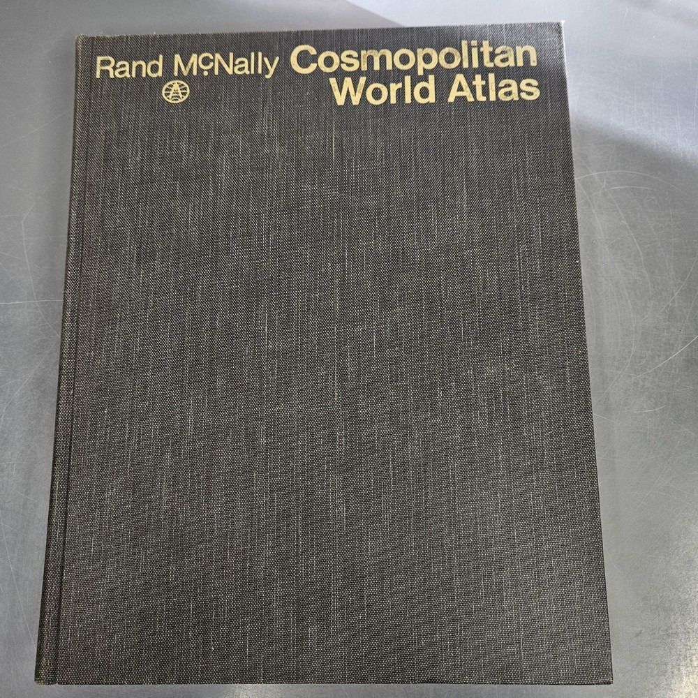 Rand McNally Cosmopolitan World Atlas Enlarged Planet Earth Edition 1972 Revised
