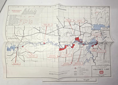 Lot of 9 1985 Tennessee -Tombigbee USACOE Maps Recreational lakes & Bay Springs