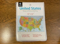 BRAND NEW 🌎 US Wall Map 50”x32”