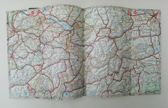 Kummerly & Frey Europe Road Atlas No.73 With Illustrated Vinyl Cover Vintage