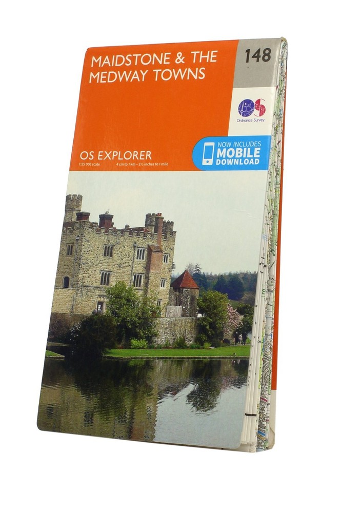 Maidstone & the Medway Towns, OS Explorer Map 148, 1:25 000 scale
