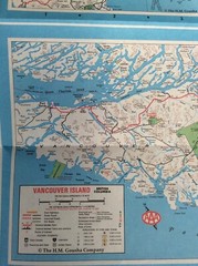 Tourist Map – Vancouver Victoria British Columbia – Canada by AAA & CAA