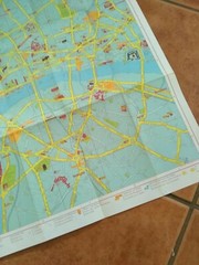 Antique Original Visitors London Map & Underground Map Geographers