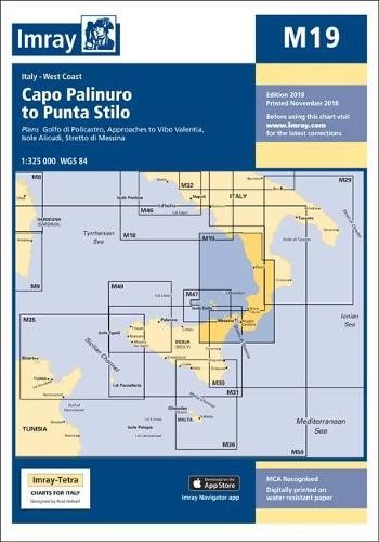 Imray M Series M19 Capo Palinuro to Punta Stilo (Map) M Charts