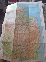 Bartholomew’s Revised Half-Inch Contoured Map – Exmoor Sheet 3 – Vintage Cloth M